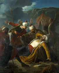 1565年にトルコ人がマルタを包囲した際のドラグート（トルコ人海賊）の死 - by Giuseppe Cali