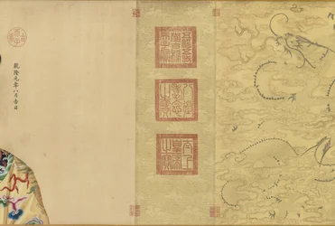 乾隆皇帝とその12人の配偶者の肖像、1736年-c。 1770年代。