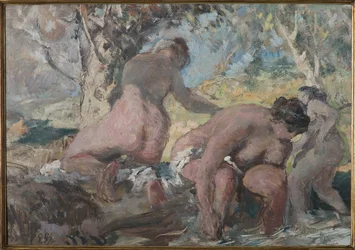 The Bathers (合板に油彩)
