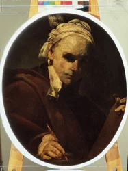 「自画像」（自画像）ジュゼッペ・マリア・クレスピ（1665-1747）作、1700年頃プーシキン美術館、モスクワ