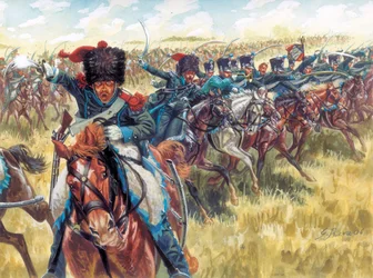 第一帝政期：大騎兵第16連隊 - First Empire: 16th french light cavalry regiment - イラスト：Giuseppe Rava