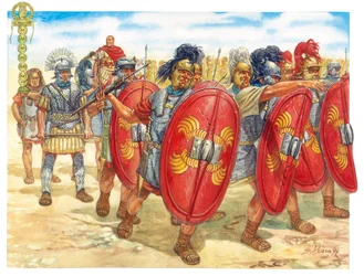 ローマ・アンティキテ（共和国）：ローマ軍団 - ローマ共和国：ローマ軍団 - イラスト：Giuseppe Rava