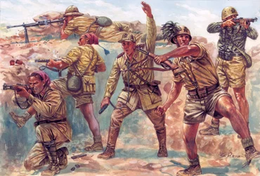 第二次世界大戦：1934年から1943年までのイタリア占領下のリビアにおけるイタリアのベルサグリエリ - WWII: イタリア占領下のリビアにおけるイタリアのベルサグリエリ