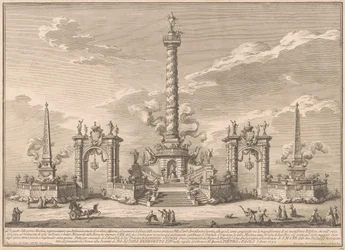 1752年の中国のプリマ・マッキーナ：ヴィラ・カール・アマリアをほのめかすデリツィオーザ...、1752年。