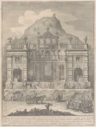 1778 年の中国の 2 番目の機械: モンテ テスタッチョ近くの住居