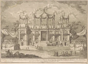 1770 年の中国の Seconda Macchina: 魚市場のポルティコ