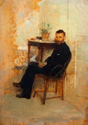 ジュゼッペ・デ・ニッティス（1846-1884）の作品「コーチの上から