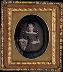 少女の肖像,c.1850年（写真）