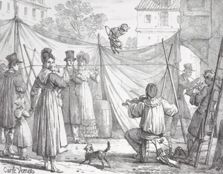 サルとヒョウ サル、1818年。