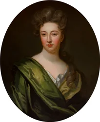 ポートレートレディダイアナフィールディング（1659-1731）、1679-1723年頃（キャンバスに油彩）