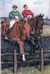 私たちが好きなものを打ち負かす方法：1912年のTN Foulisから出版されたAdam Lindsay Gordonの詩からのNeck for Neck