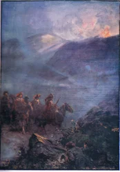 W＆R Chambers LtdによるLorna Doone pub.1921からのDoonesの戦争経路、1921年
