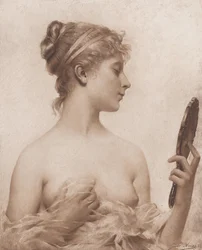 鏡、1890年。