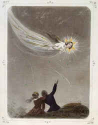 星。流れ星」を表す女性 - by グランビル