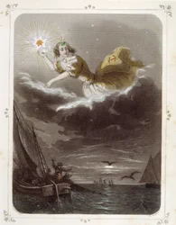 星です。船乗りの星」を表す女性 - by グランビル