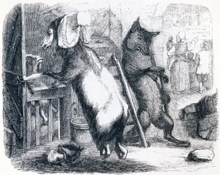 オオカミとヤギと子ヤギ（Le loup, la chevre et le chevreau） - La Fontaineの寓話