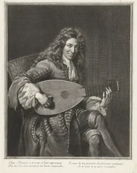 作曲家シャルル・ムートン（c.1626-1710）の肖像
