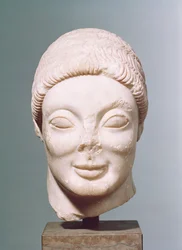 &39;The Rayet Head&39;、Attic、from dipylon、c.530 BC（大理石）