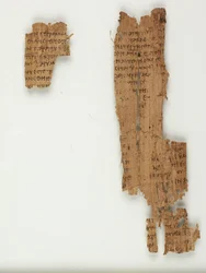 ジョンの福音書からのMS Gen 102613 Papyrus 22（パピルスのインク）