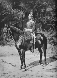 部隊少佐少佐、第3、プリンスオブウェールズドラグーン警備隊、c1880