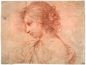 17世紀の若い女性の胸の肖像画