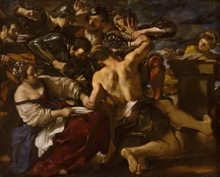 ペリシテ人に捕らえられるサムソン、1619年