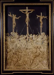 グリエルモ・デッラ・ポルタ（1515-1577）作とされる《磔刑》（蝋型レリーフ）、イタリア