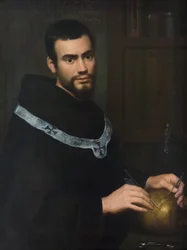 Retrato de um jovem monge (óleo sobre tela)