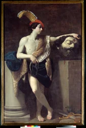 ダビデがゴリアテの首を持っている絵 グイド・レーニ（Guido Reni dit le Guide）（1575-1642） 1606年 日。2,37×1,37メートル