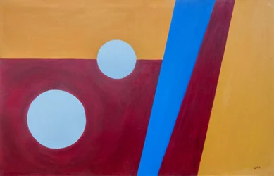 コンスタンティヌス・マクセンティウスの戦い》2016年（油彩・キャンバス）