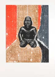 Invisible Room nº10, 2019（木版画、シルクスクリーン）