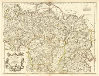 1706年の地図 - 韃靼の地図