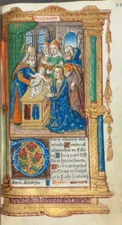 印刷時祷書（ローマ使用）：fol.40r. 神殿の奉献文