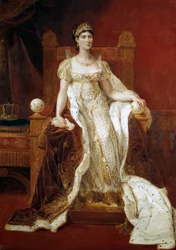 Portrait en pied de Josephine de Beauharnais, Imperatrice des français (1763-1814) Guillaume Lethiere (1760-1832) 画 1807 Sun.2,15 x 1,49 m - フランス皇后（1763-1814）、ジョゼフィーヌ・ド・ボーアルネの全身像。ギヨーによる絵画