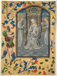 1時間の書物の葉：神殿でのプレゼンテーションc。 1470-1480。