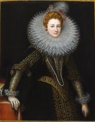 Portrait of Veronica Spinola Serra, early 17th century (oil on canvas)   1458370   ja       japanese Successfully Translated  Original: View of Heidelberg, Germany, lithograph by Salvatore Puglia from Poliorama Pittoresco, n 28, February 19 Translat: View 