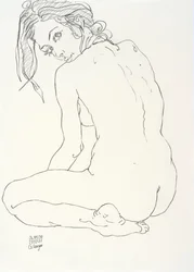 女性ヌード、恥ずかしがり屋