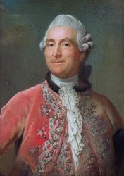 シャルルグラビエ（1719-87）ヴェルジェンヌ伯、1771-74（紙にパステル）