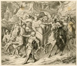 1521年、帰路についたマルティン・ルターが、ベルレプシュとフントによって誘拐された。
