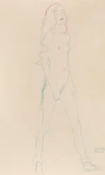 裸の少女、c。 1917年。