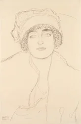 帽子をかぶった肖像画、1917年〜118年