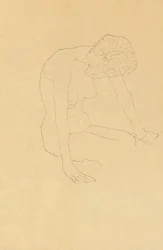 女性ヌードの研究、1908年から1909年頃
