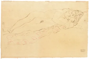 横たわる二人の裸婦、1913年頃