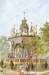1898年のウィーン・シュッツェンフェストの寄贈寺院