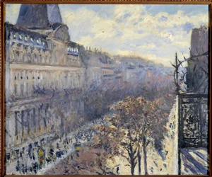 パリのイタリア人街の大通り ギュスターヴ・カイユボット（1848-1894）の絵画 1880年 個人蔵