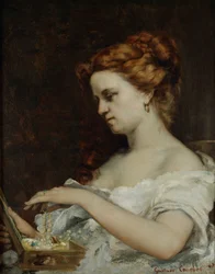 ジュエリーを持つ女性、1867