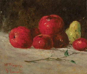 静物、リンゴとナシ、1871