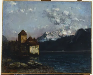 シヨン城、1877年