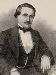 作曲家アントニー・ラモットの肖像 1819-1912, 1855-1859.