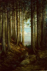 アルプスの情景、1865 年。